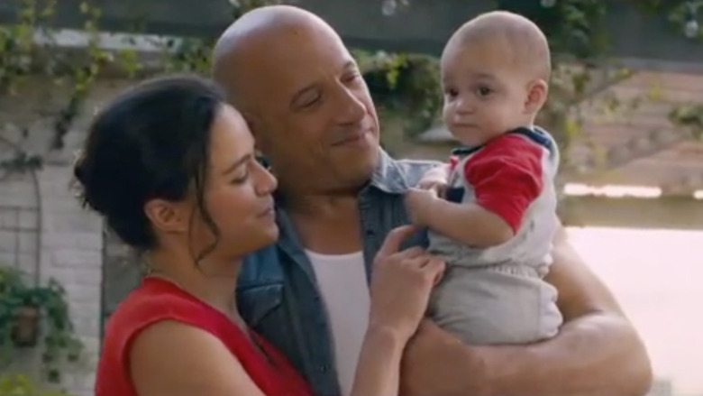 Dom and Letty with baby