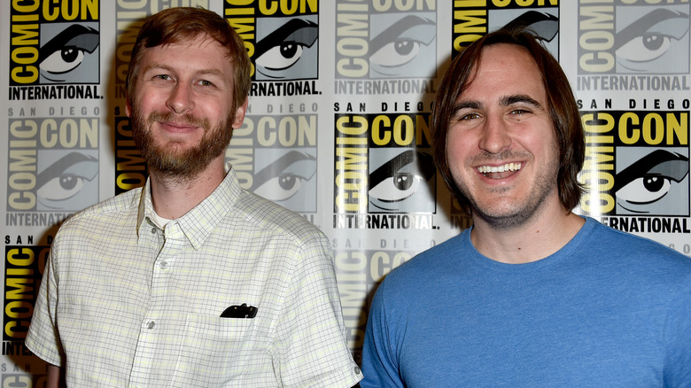 Aaron Horvath and Michael Jelenic smiling at San Diego Comic-Con