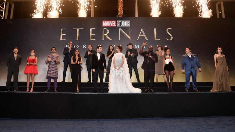 Eternals cast and crew at Red Carpet