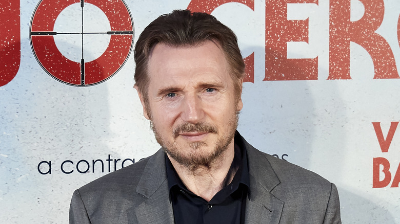 Liam Neeson smiling