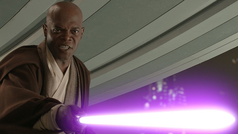 Mace Windu confronts Palpatine