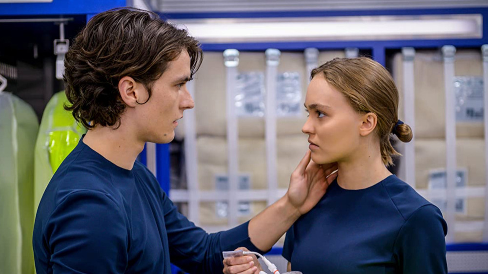 Fionn Whitehead and Lily-Rose Depp in Voyagers