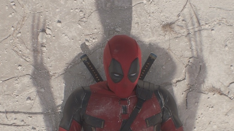 Deadpool with Wolverine's shadow