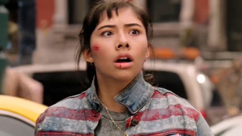 Bloody America Chavez looking surprised