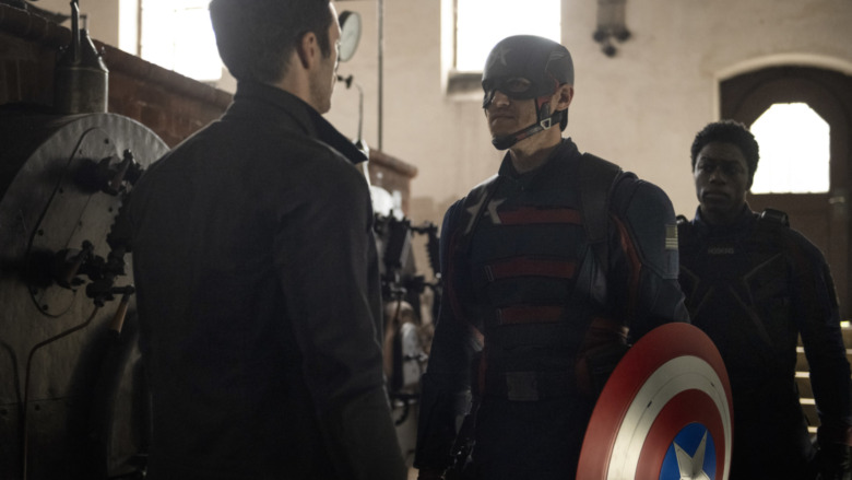 John Walker confronts Bucky Barnes in "The Whole World Is Watching."