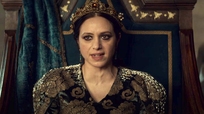 Queen Calanthe sneering in The Witcher