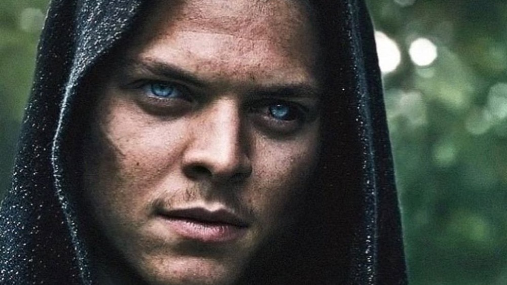 Ivar wearing hooded cloak