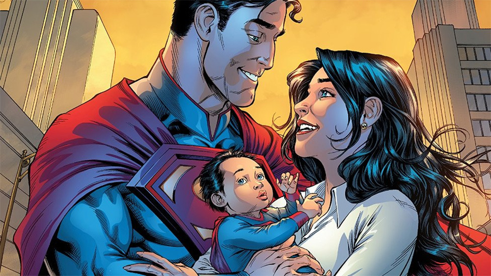 Superman and Lois hold a baby in Injustice: Year Three Issue 7