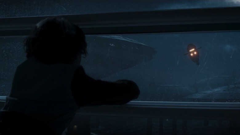 Boba Fett watches Jango leave Kamino