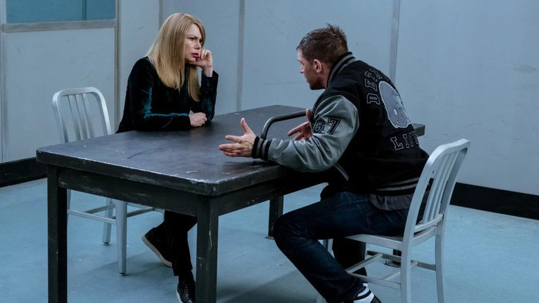 Michelle Williams and Tom Hardy in Venom: Let There Be Carnage