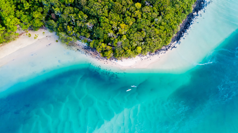 aerial view of beach