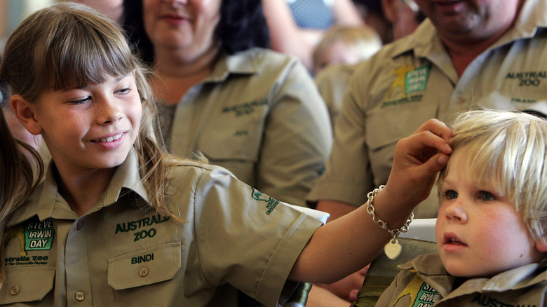 young Bindi and Robert Irwin