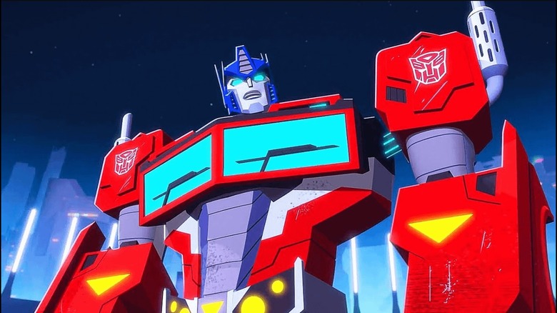 Optimus Prime in Transformers Cyberverse