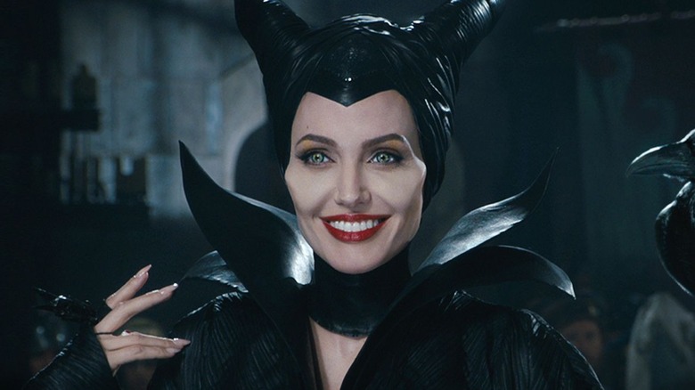 Maleficent smiling evily