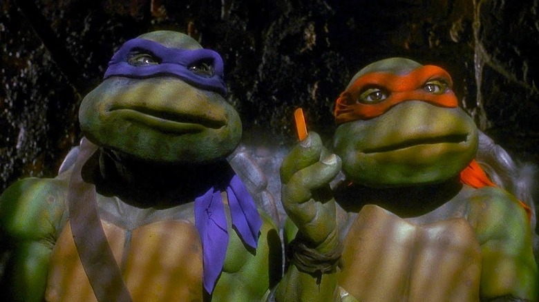 Michaelangelo and Donatello in sewers