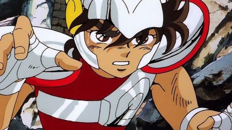 Seiya readying for an attack