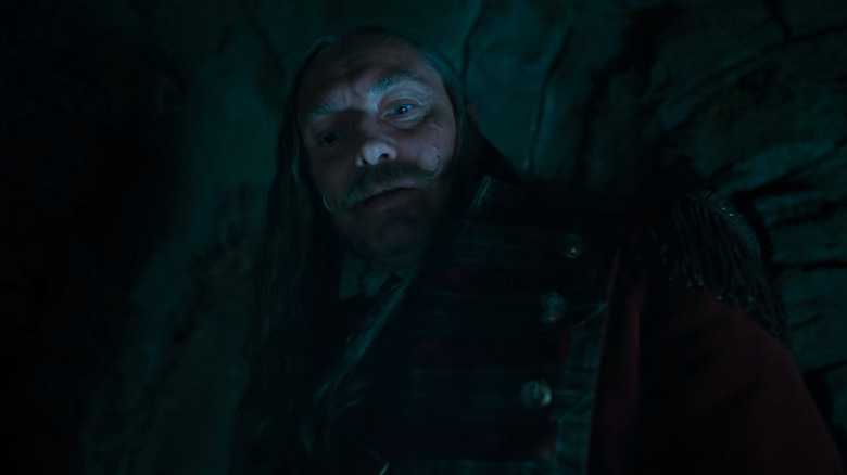 Captain Hook scowling