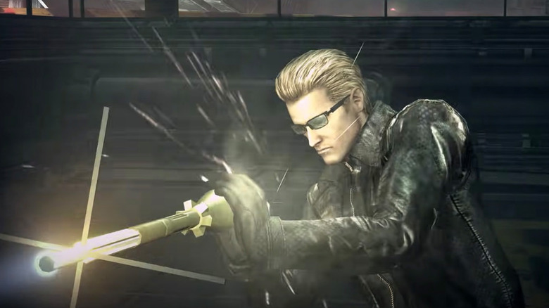 Albert Wesker catching rocket