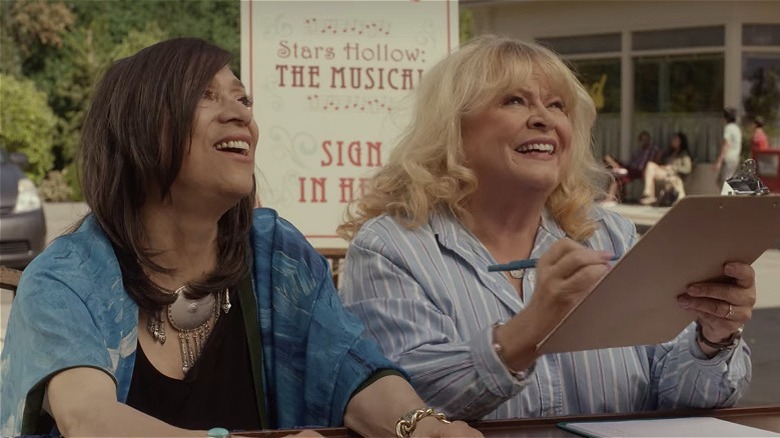 Patty and Babette at a table