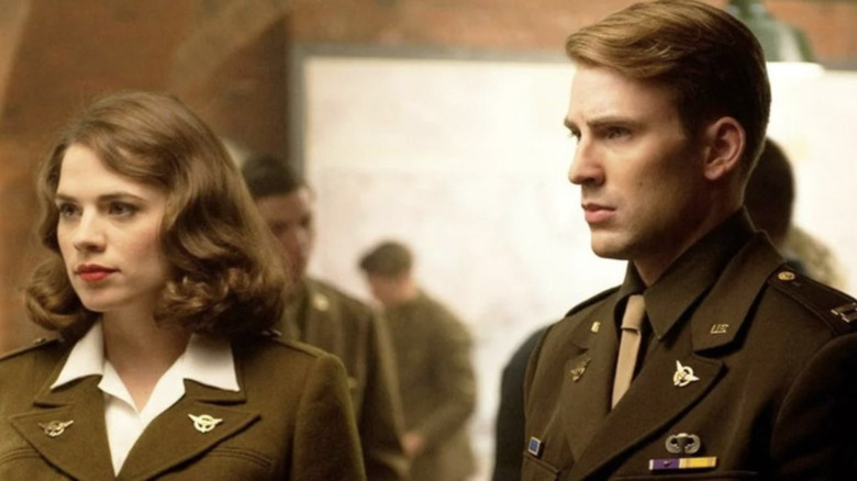 Peggy and Steve in uniform