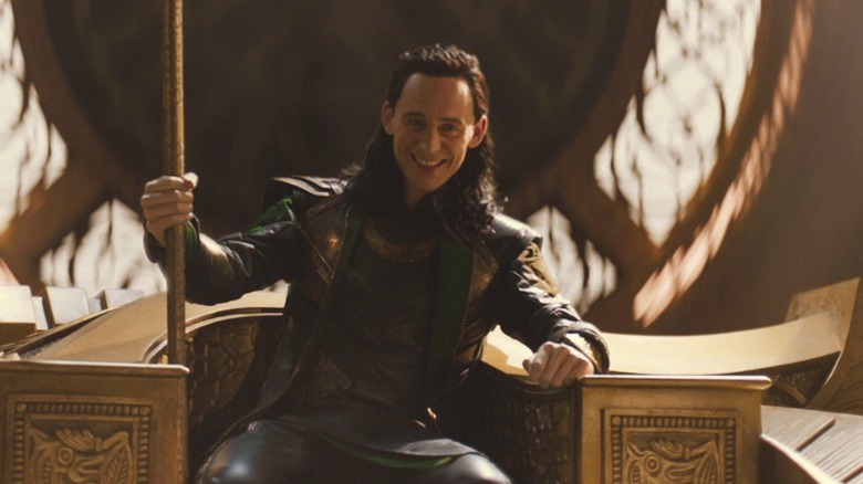 Loki on the Asgardian throne