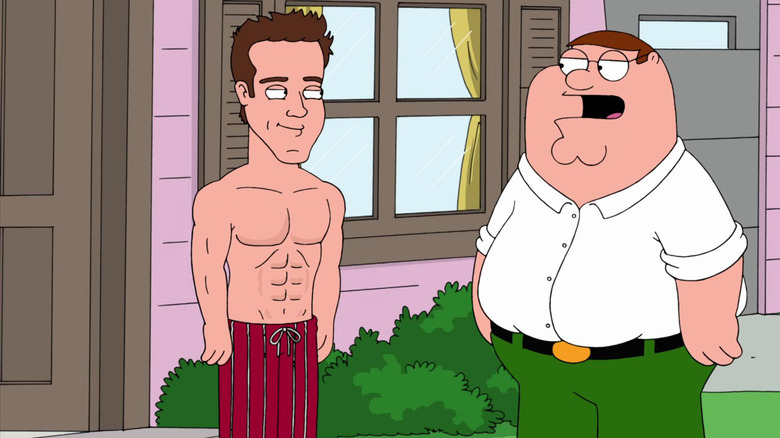 Ryan Reynolds and Peter Griffin