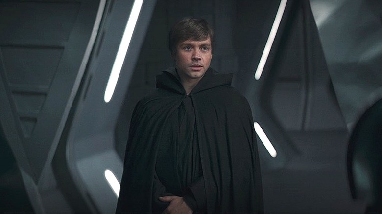 Luke Skywalker wearing a cloak