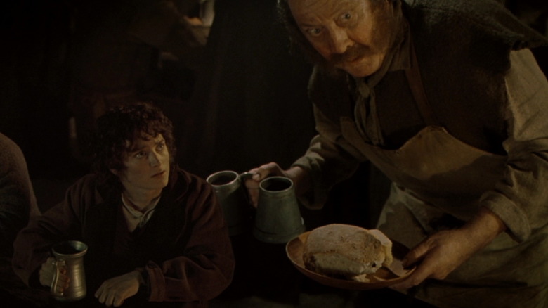 Frodo talks to Barliman Butterbur