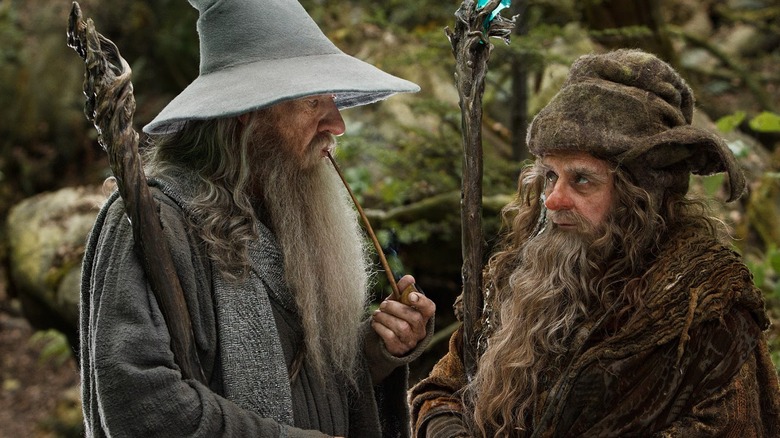 Gandalf and Radagast standing together