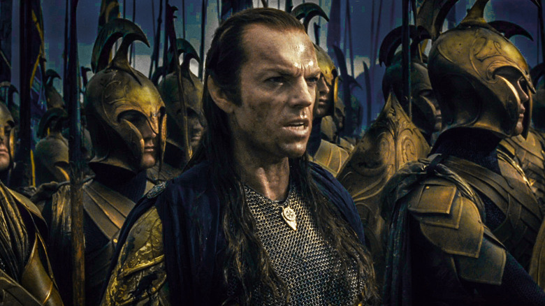 Elrond leads Elves in battle