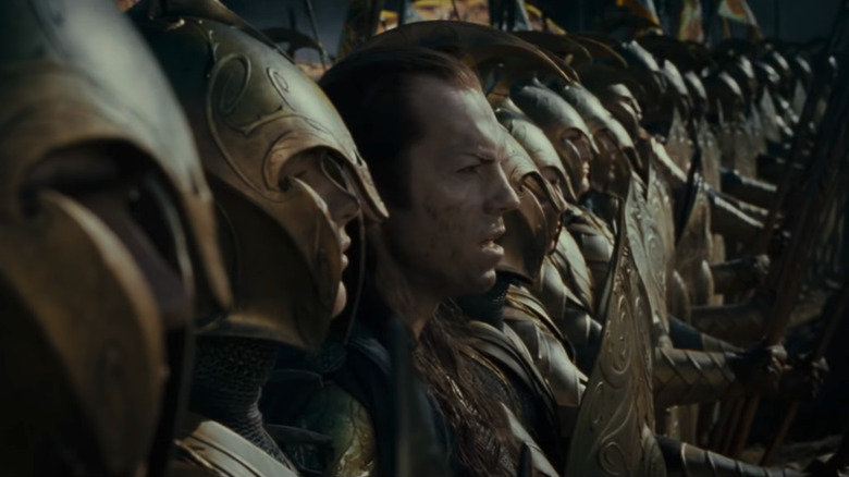 Elrond stands in the War of the Last Alliance