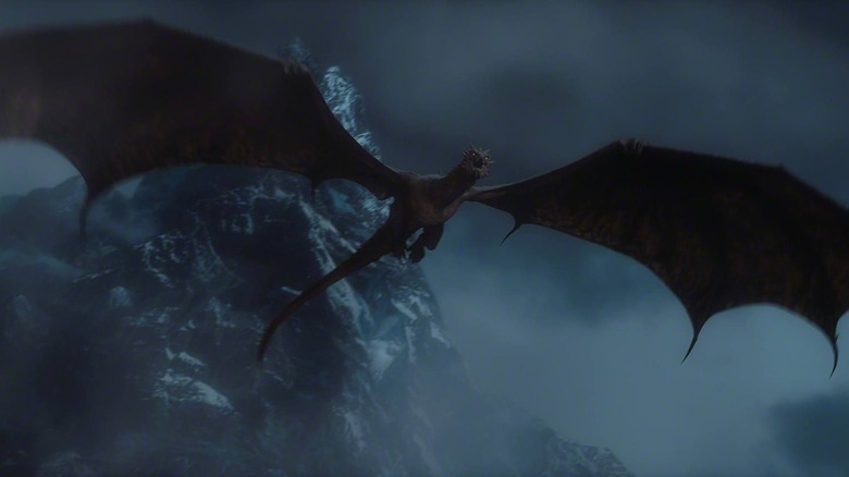 Smaug in flight