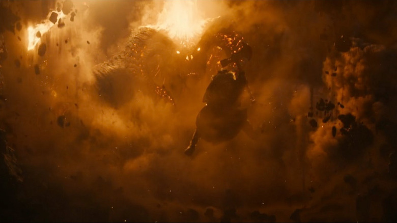 King Durin fights the Balrog