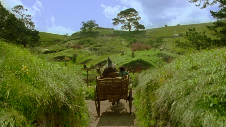 Gandalf rides into the Shire