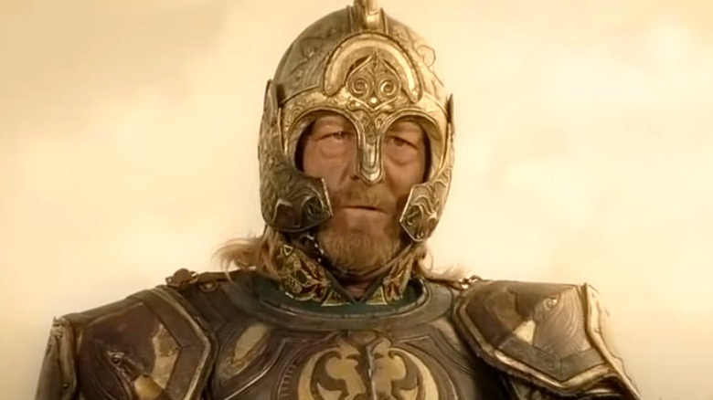 King Théoden in his armor