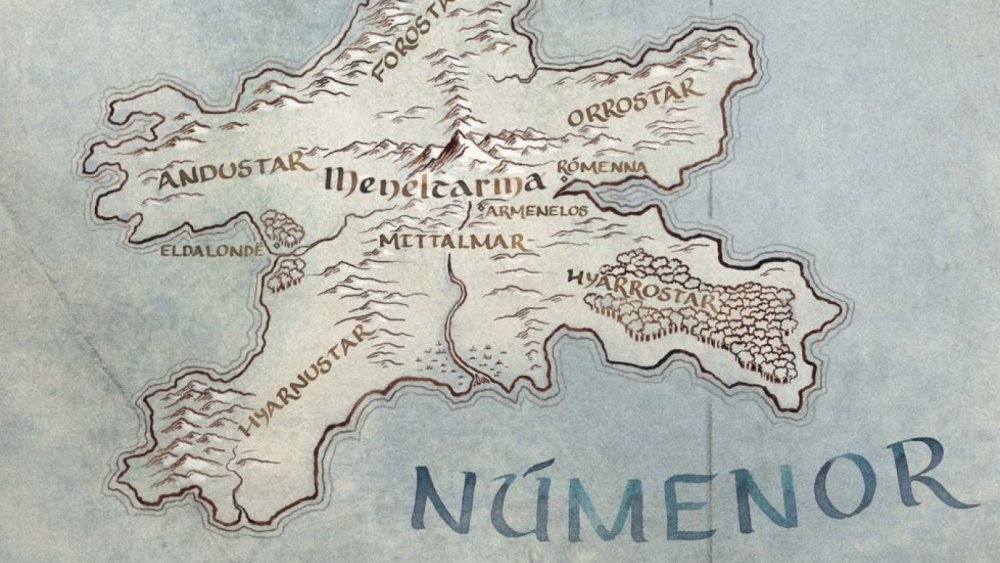 The Island of Númenor from Middle-earth