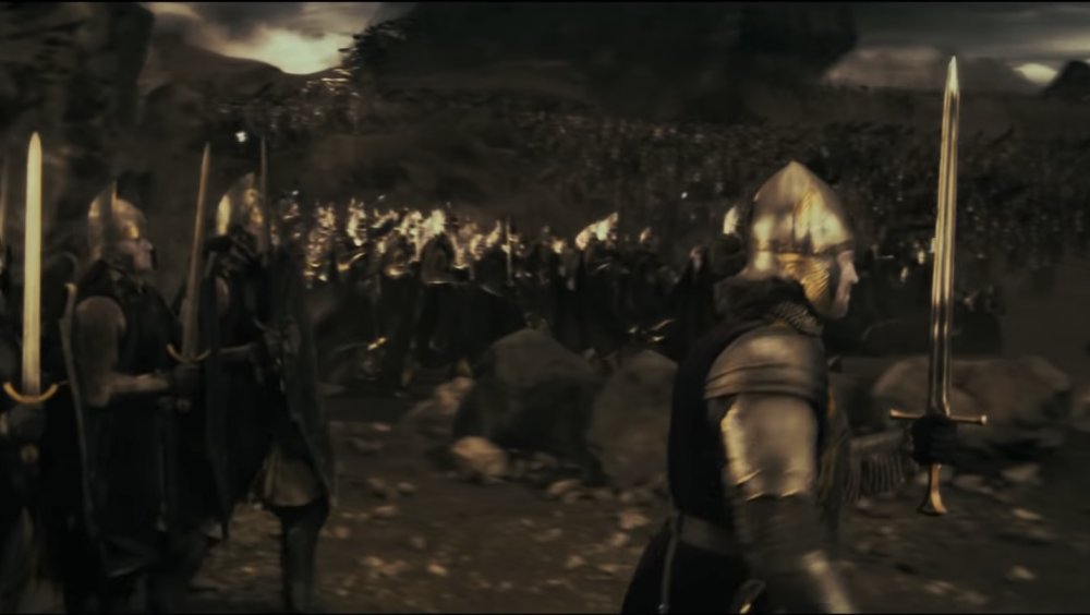 The armies of the Last Alliance from The Lord of the Rings