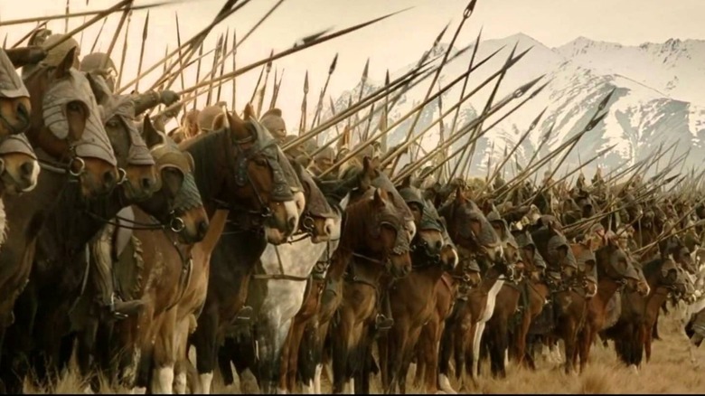 The Rohirrim on the battlefield