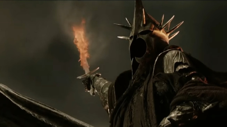 The Witch-king with flaming sword