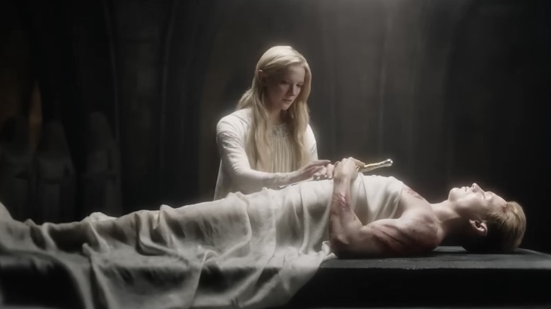 Galadriel views Finrod's dead body