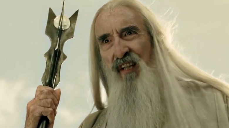 Saruman with his staff