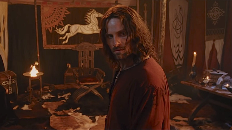 Aragorn in Rohirrim tent