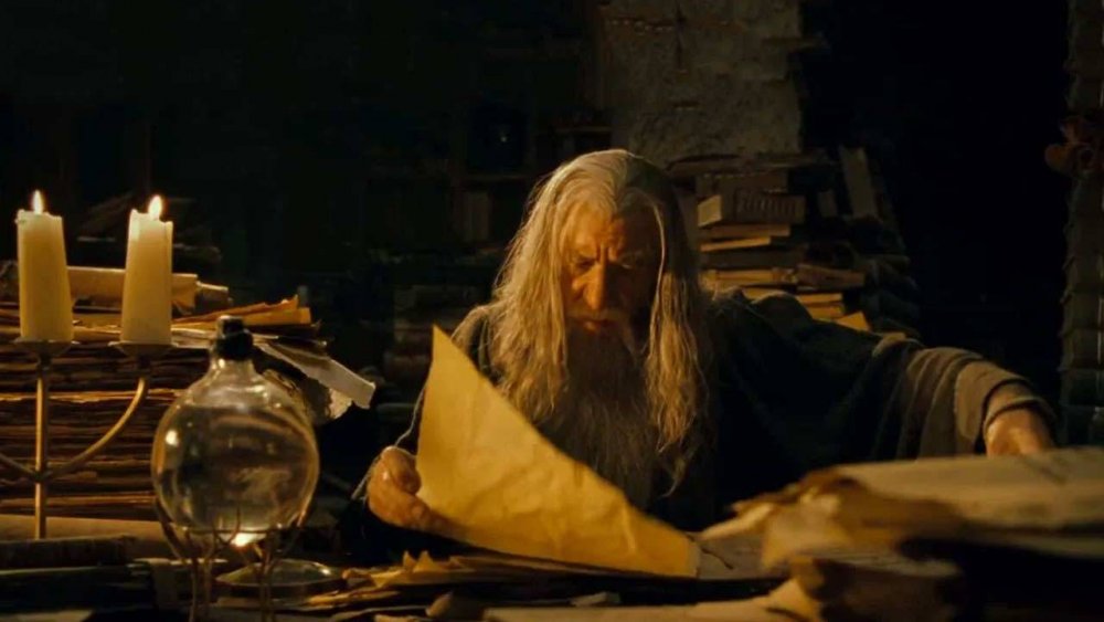 Gandalf reading