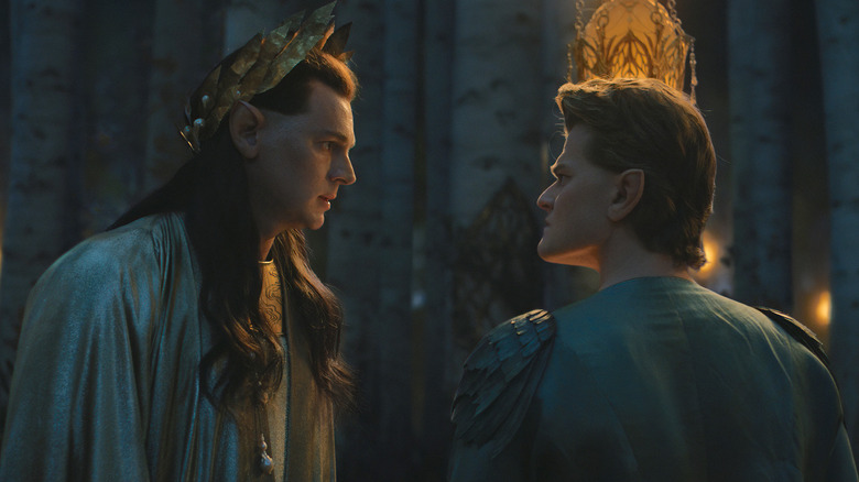 Gil-galad and Elrond tense staring