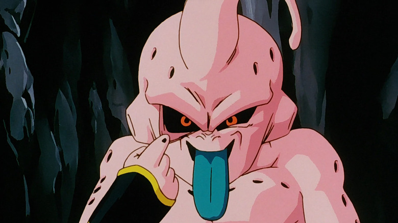 Majin Buu sticking tongue out