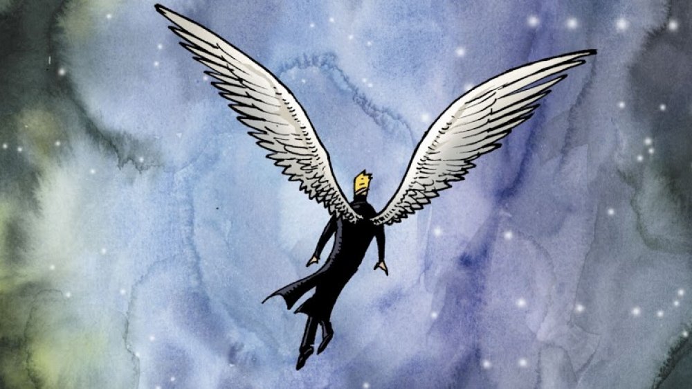 Lucifer looking into the Void, from DC Comics