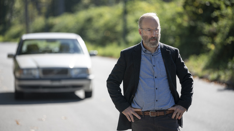 Bob Odenkirk with his hands on his hips