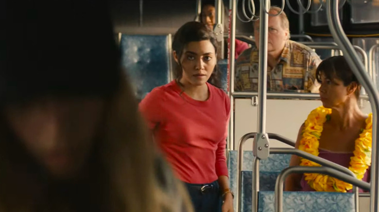 Lucy on the bus