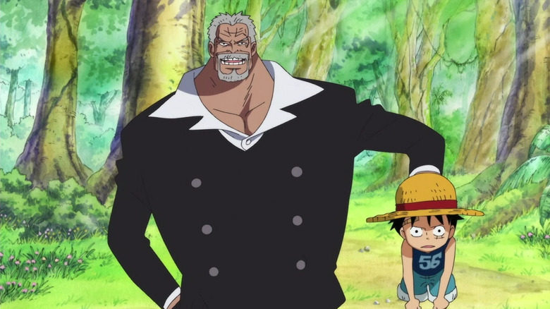 Garp and Young Luffy
