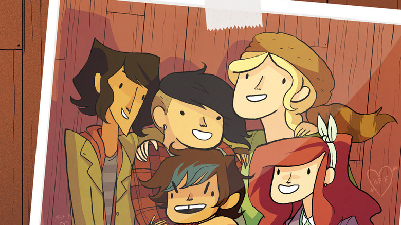 The girls of "Lumberjanes" gather for a photo